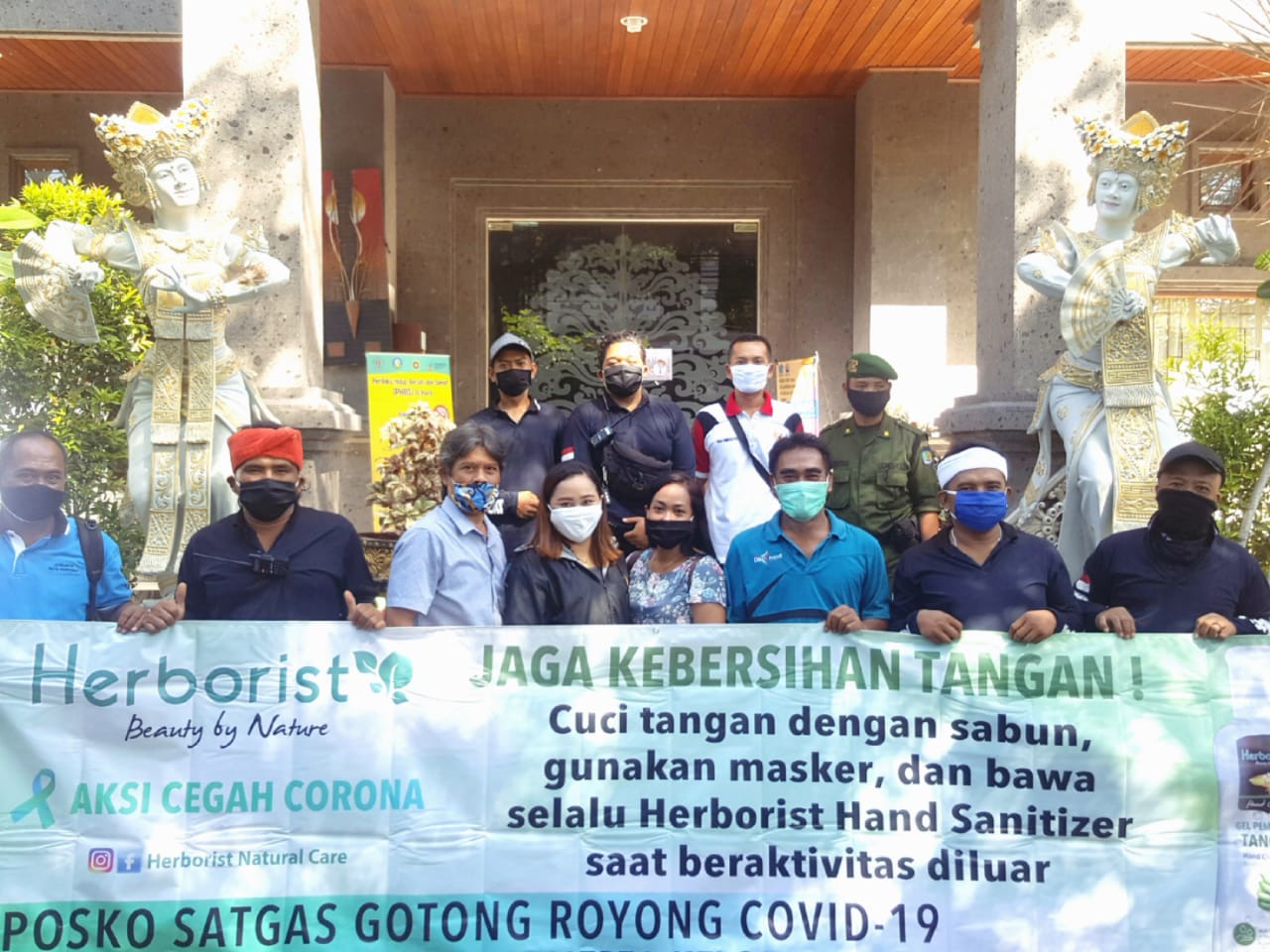 SUMERTA KELOD TERIMA BANTUAN 600 MASKER